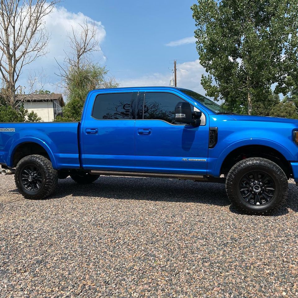 New truck tinted windows