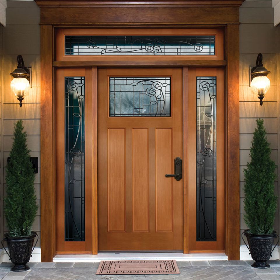 Wood exterior doors