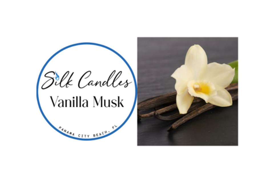 Silk candles vanilla musk