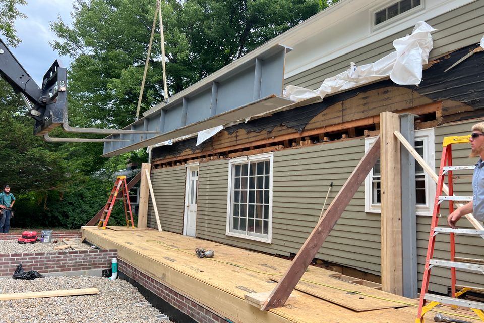 Structural renovation and outdoor living space construction in Chagrin Falls Ohio