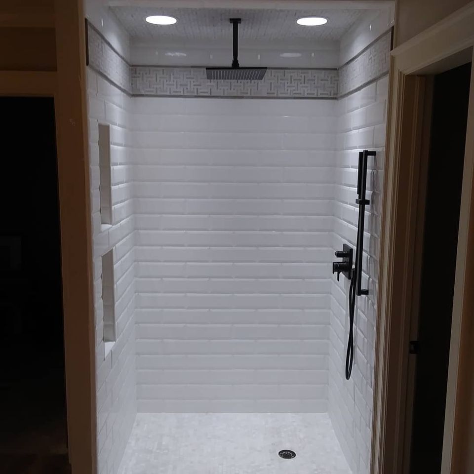 Weathered wood restoration  tulsa oklahoma  custom enclosed shower makeover full tile open door img 20190126 200137 419