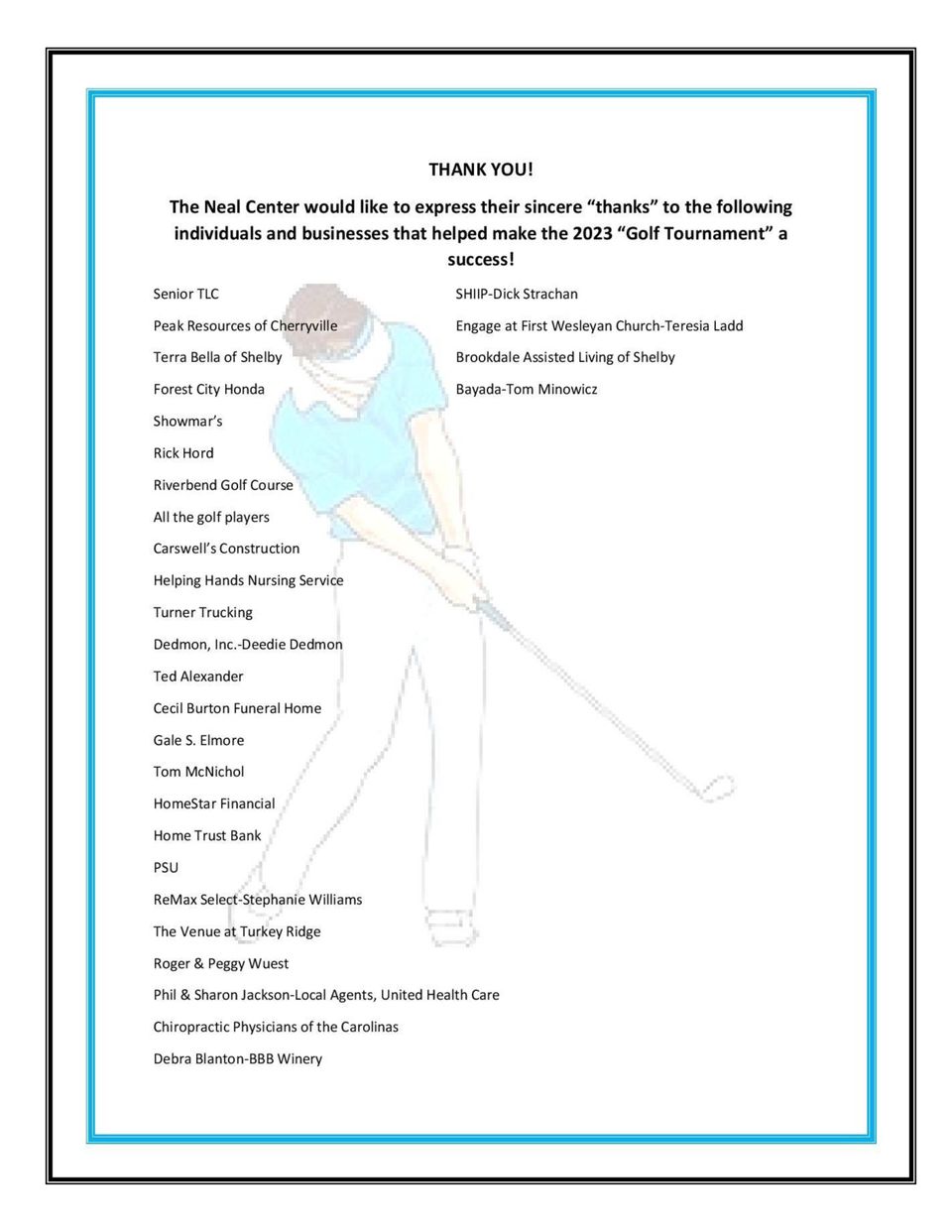 Poster 2023 golf tournament thank yous (1)
