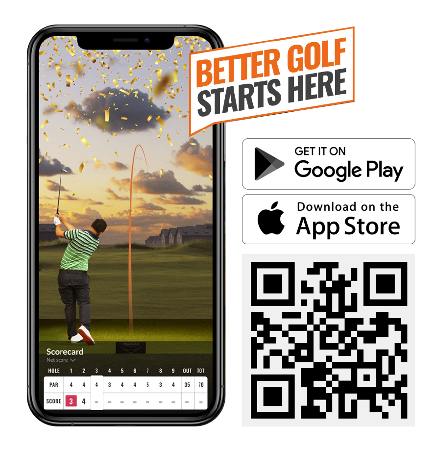 Trackman golf app section