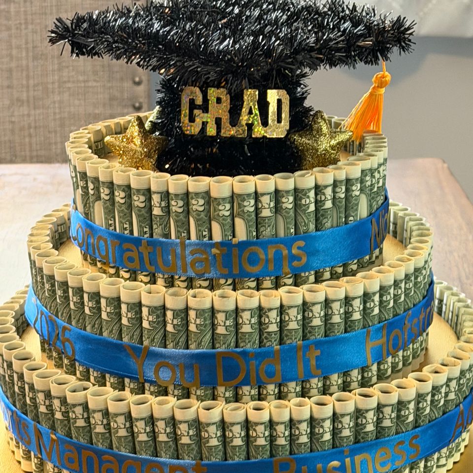 Graduation Money Cake