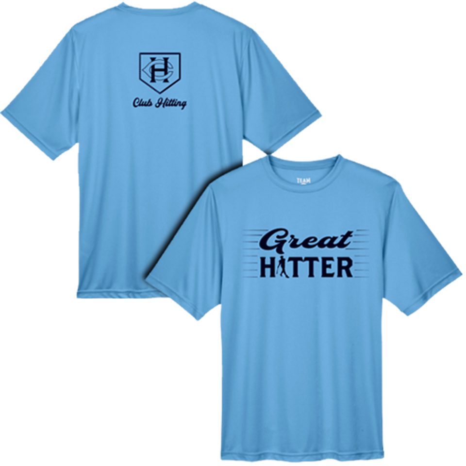 Club hitting tt11 lt blue tee nvy prnt