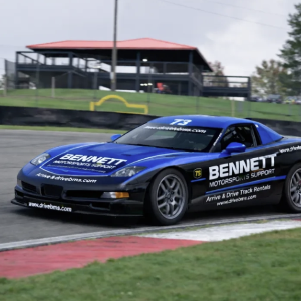 Track-ready race car prepared and delivered by Chris Bennett for a National Auto Sport Association event.