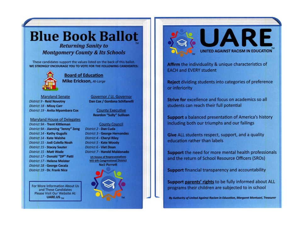 Blue book ballot front and back cover with white border 9 25 22
