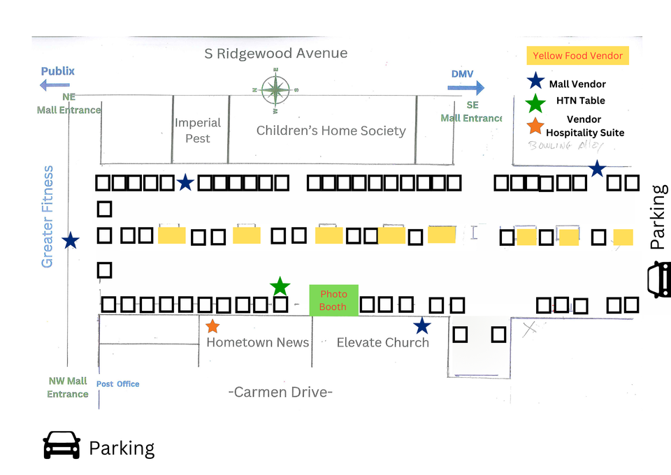 Expo layout for attendees