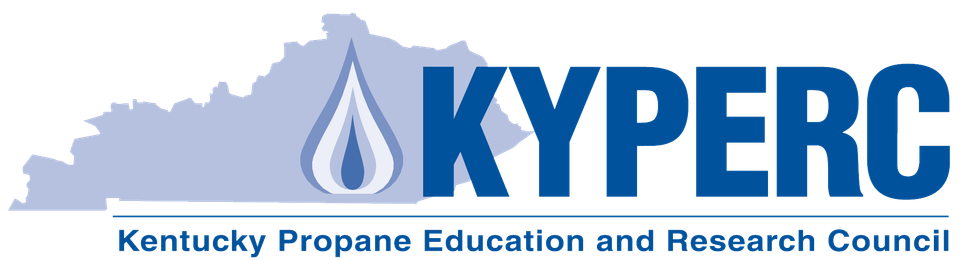 KY PERC - Kentucky Propane Education and Research Council logo with a blue Kentucky state outline and a propane flame symbol.