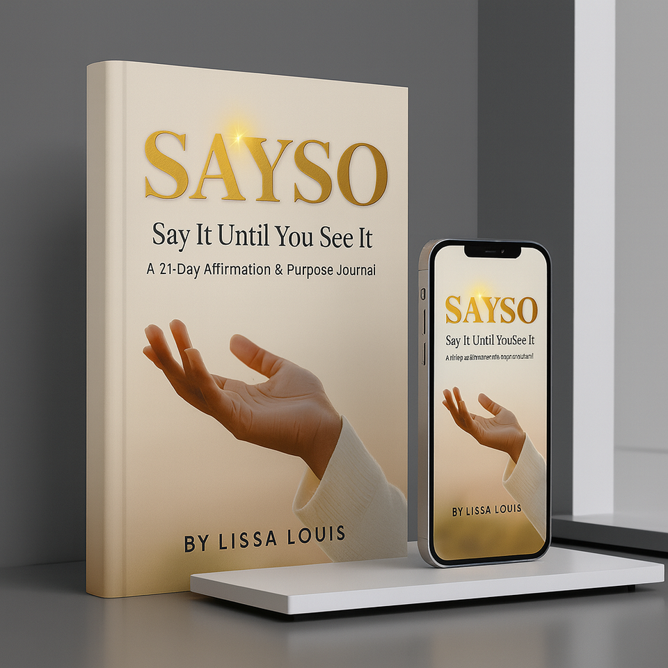 A 21 day affirmation   purpose journal by lissa louis   3d mockup