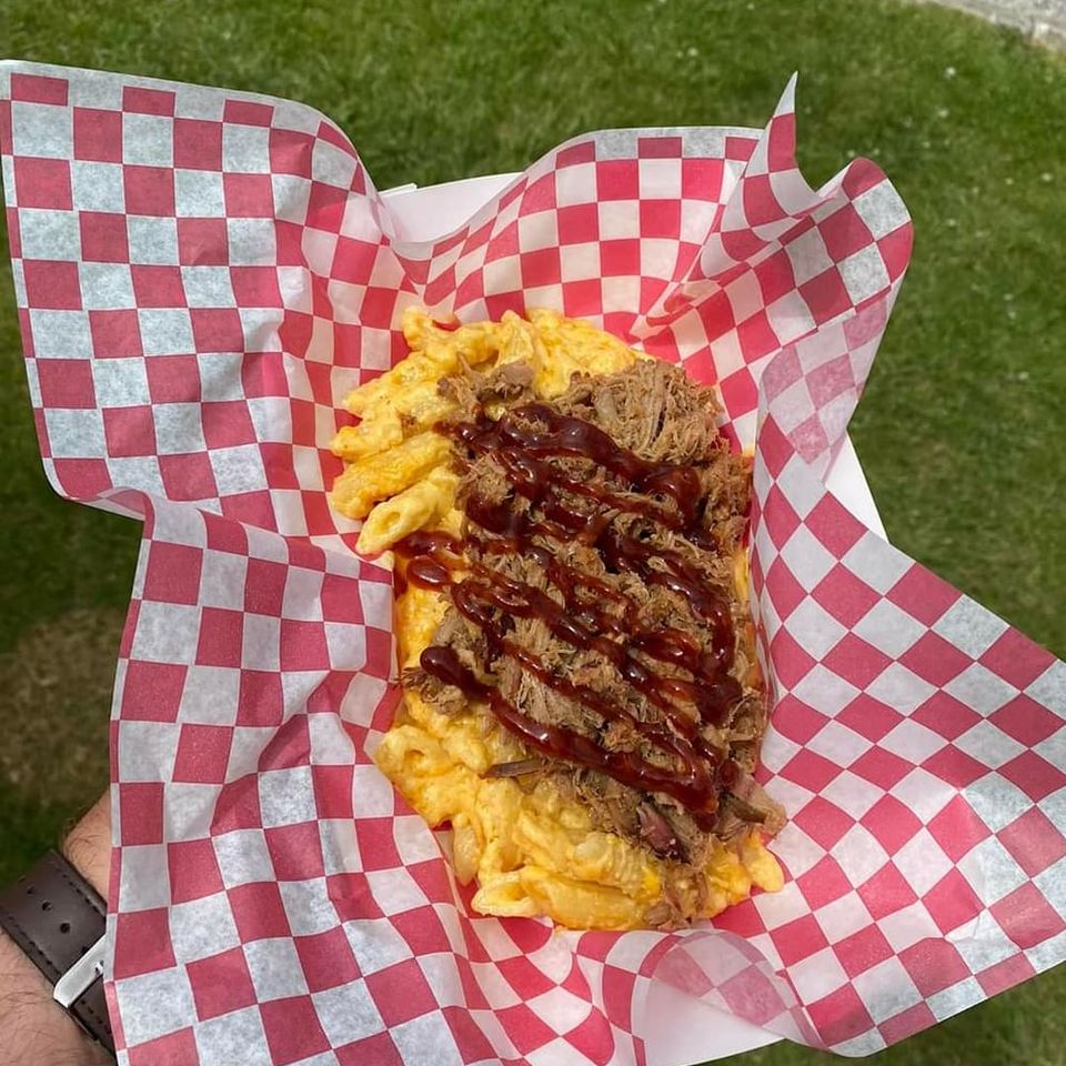 Double ds pull pork and mac