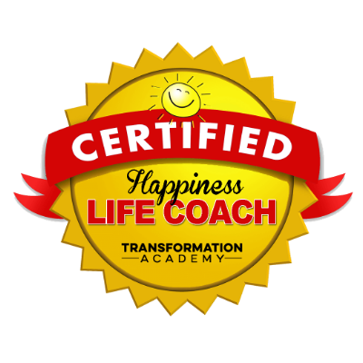 Happiness life coach badge