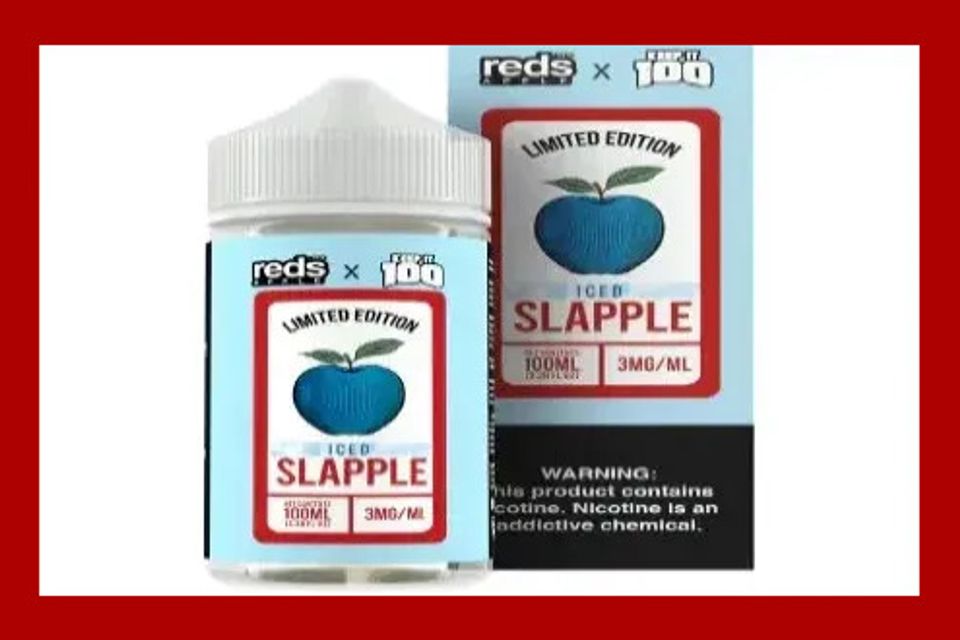 Reds Apple (By Daze) and Keep It 100 Collab Iced Slapple E-Liquid