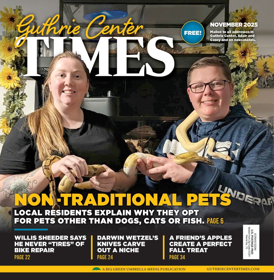 Guthrie center times   november 2025