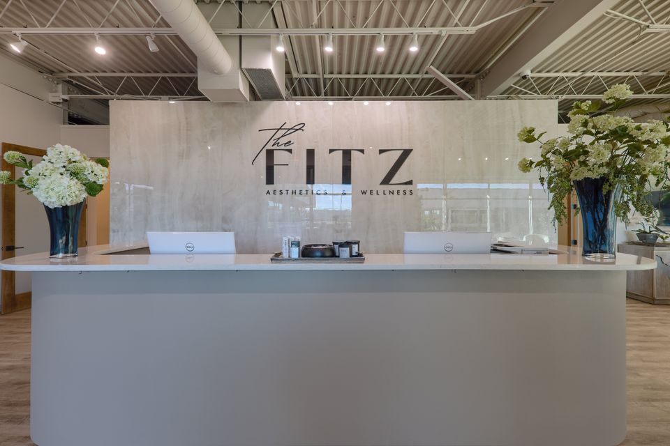 Reception area at The Fitz Aesthetics and Wellness