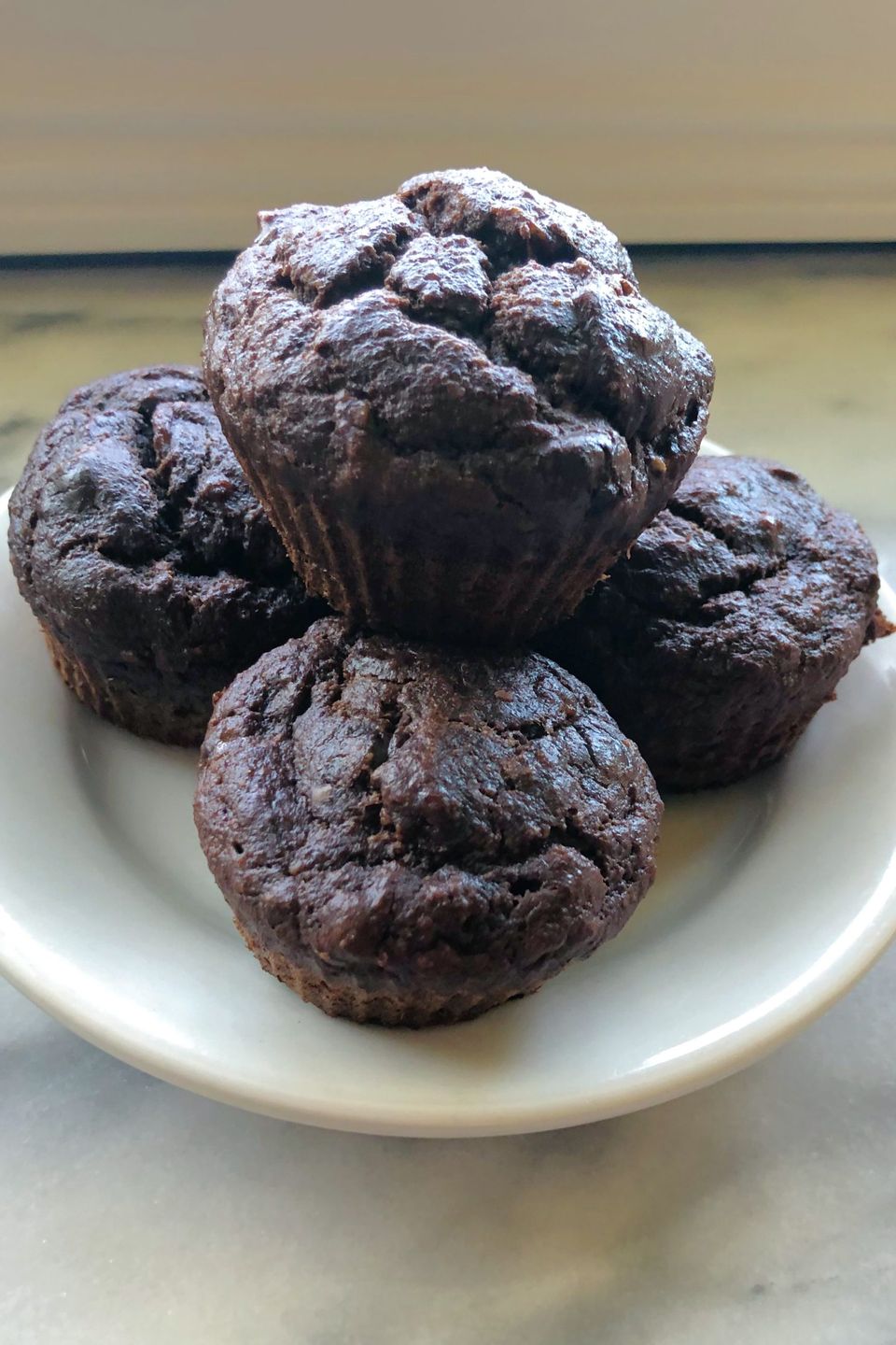 Chocolatepeanutbutterbananamuffins