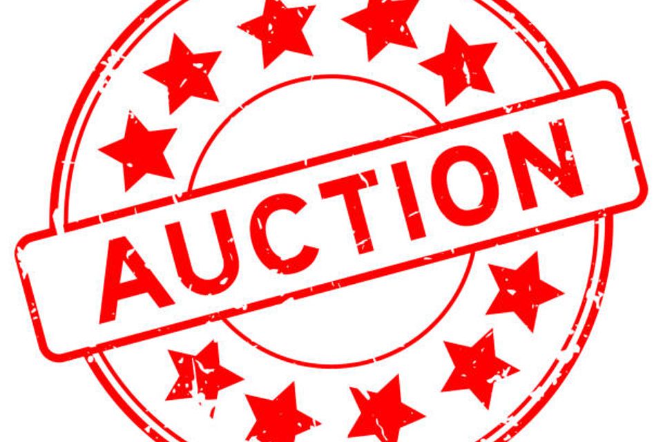 Auction stock photo