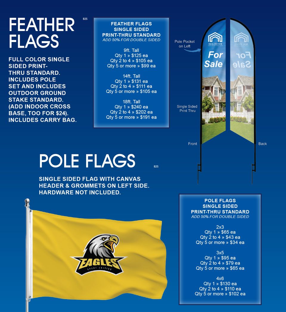 Feather flags   pole flags