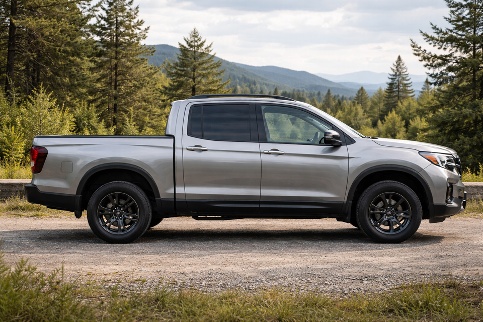 Silver Honda Ridgeline