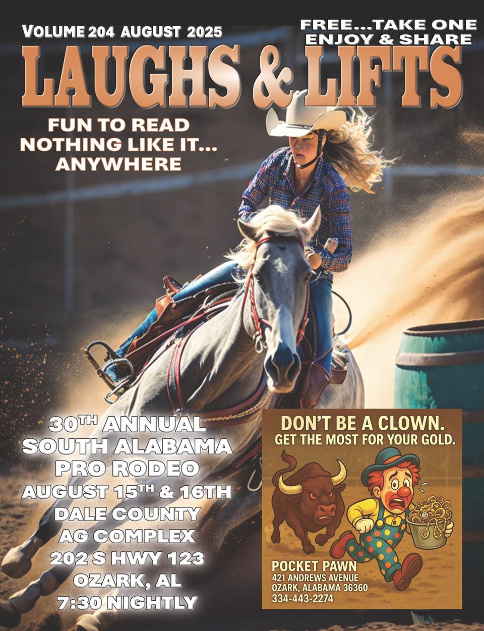 Laughs and lifts august 2025 cover 1