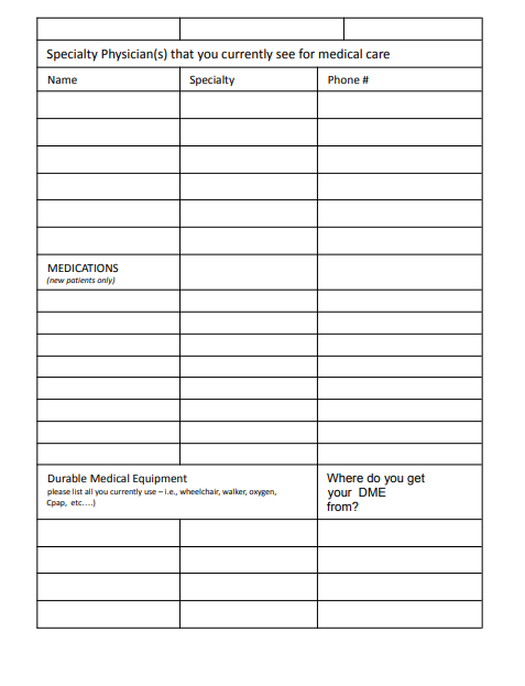 Adult health history3