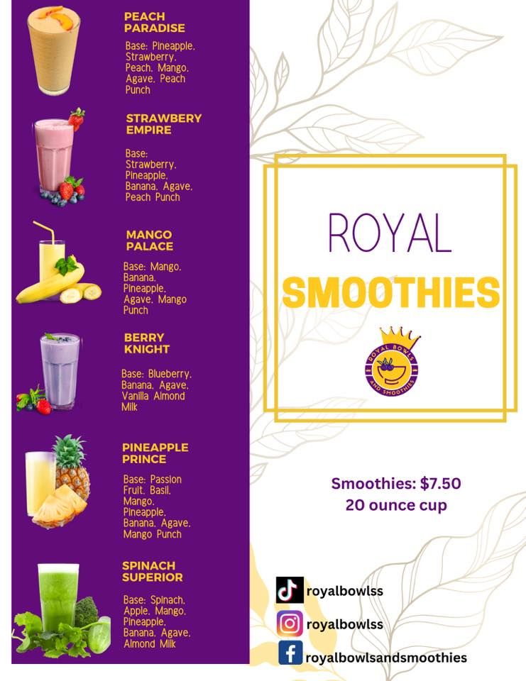 Smoothie and Juice Bar near Pensacola, FL Royal Bowls and Smoothies