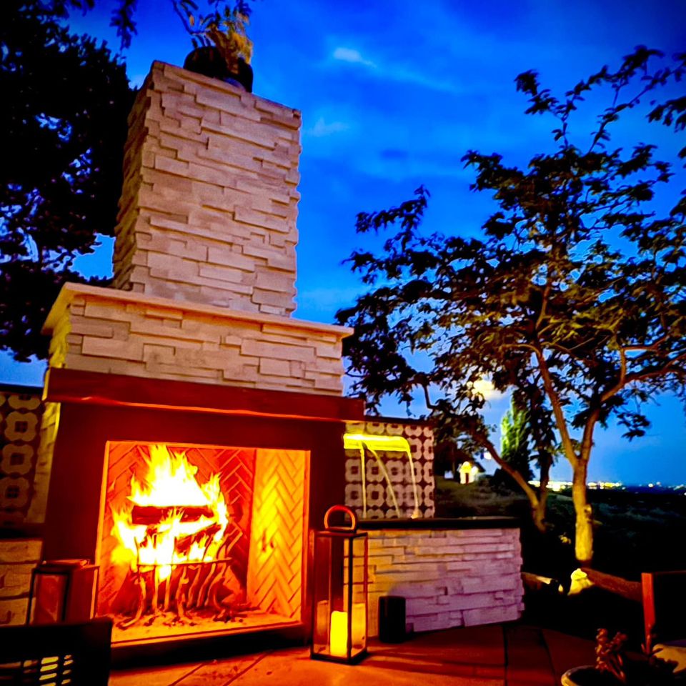 Legacy Outdoor Living - Boise, ID - Portfolio Outdoor Fireplace