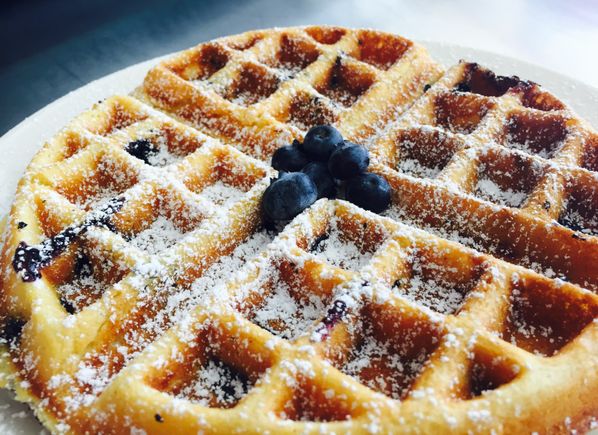 Blueberry waffle