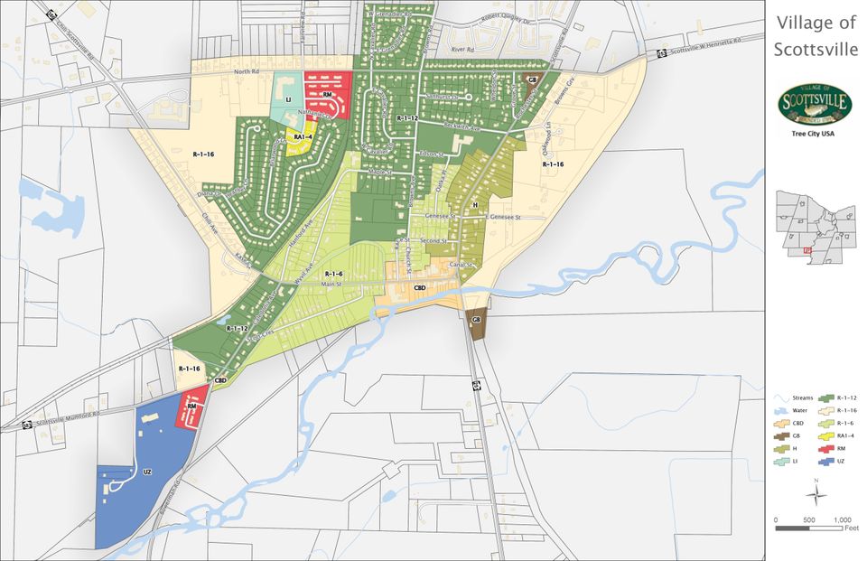 Scottsville zoning map copy
