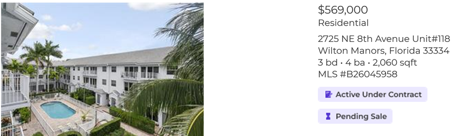 Pending sale