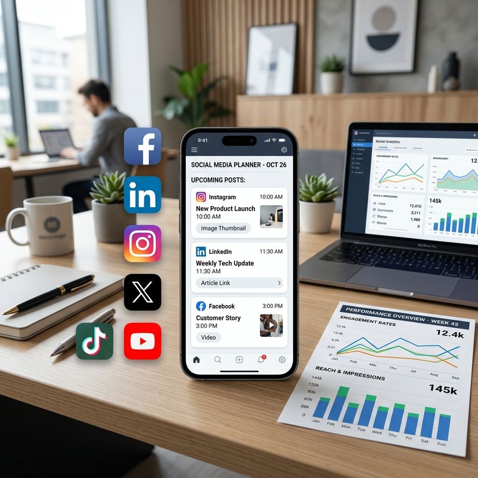 Professional social media management