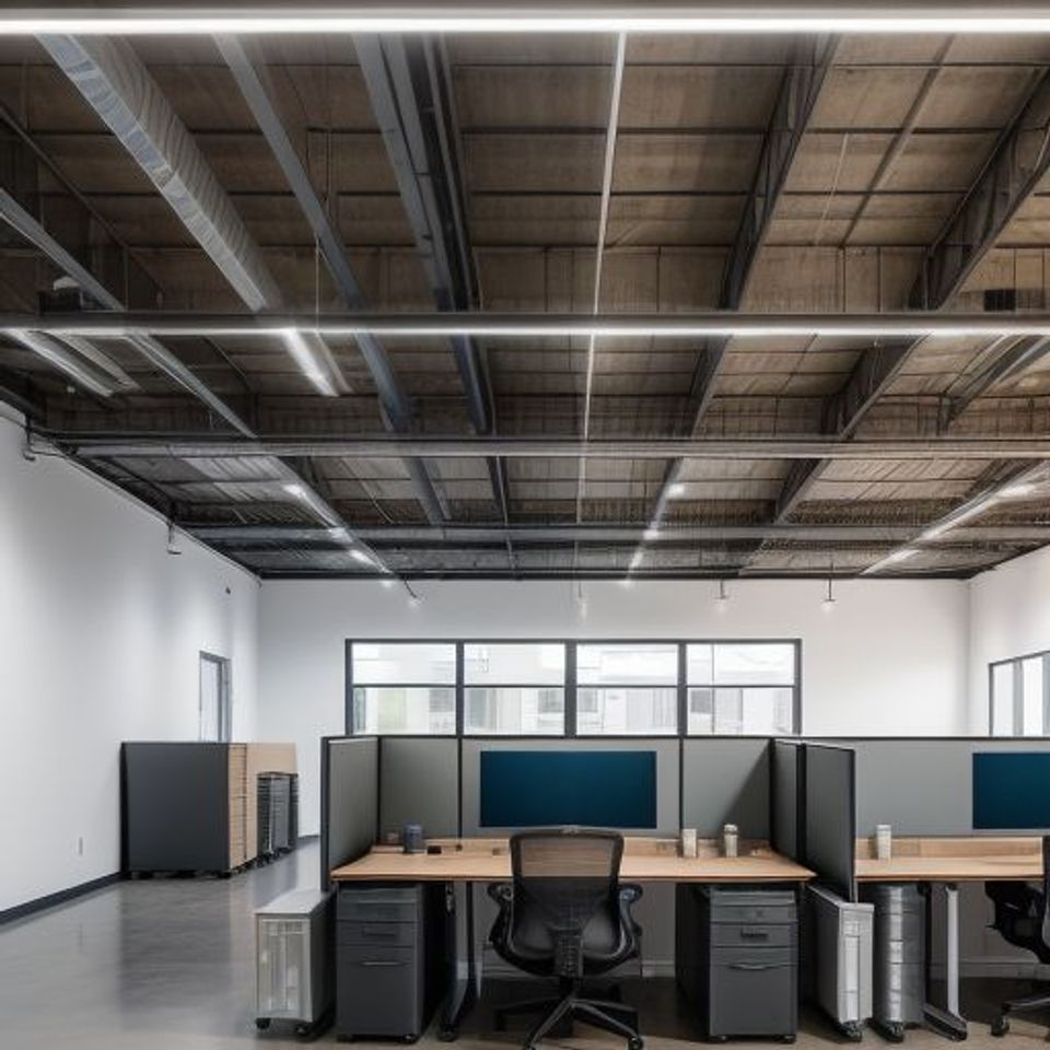Large open space occupied busi