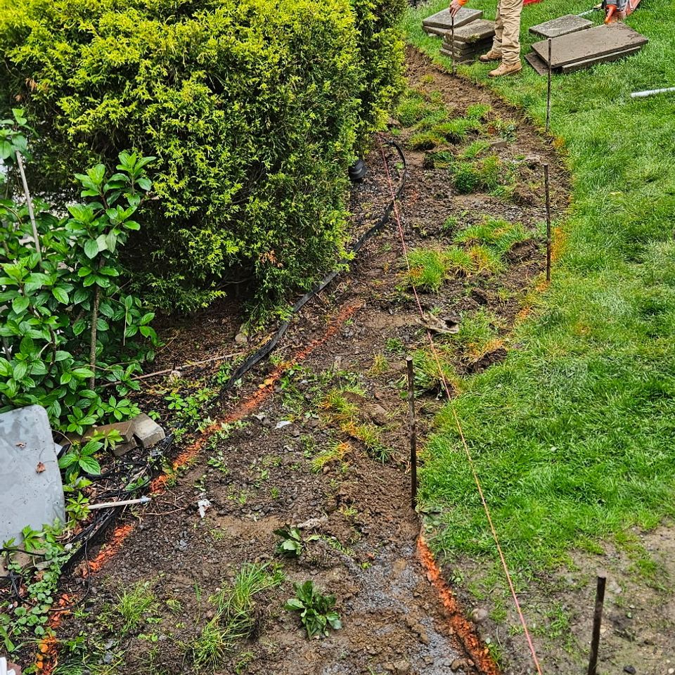 Before no stone diaz landscaping