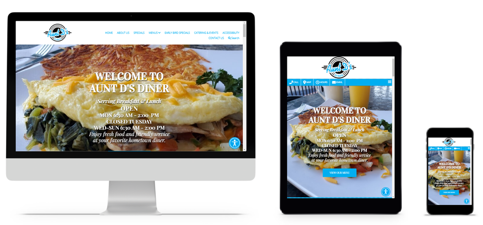 Aunt d's diner website