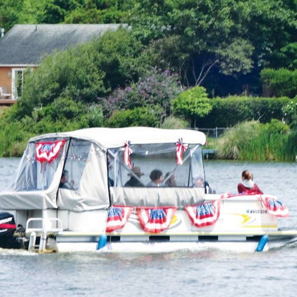 Duck lake boat parade