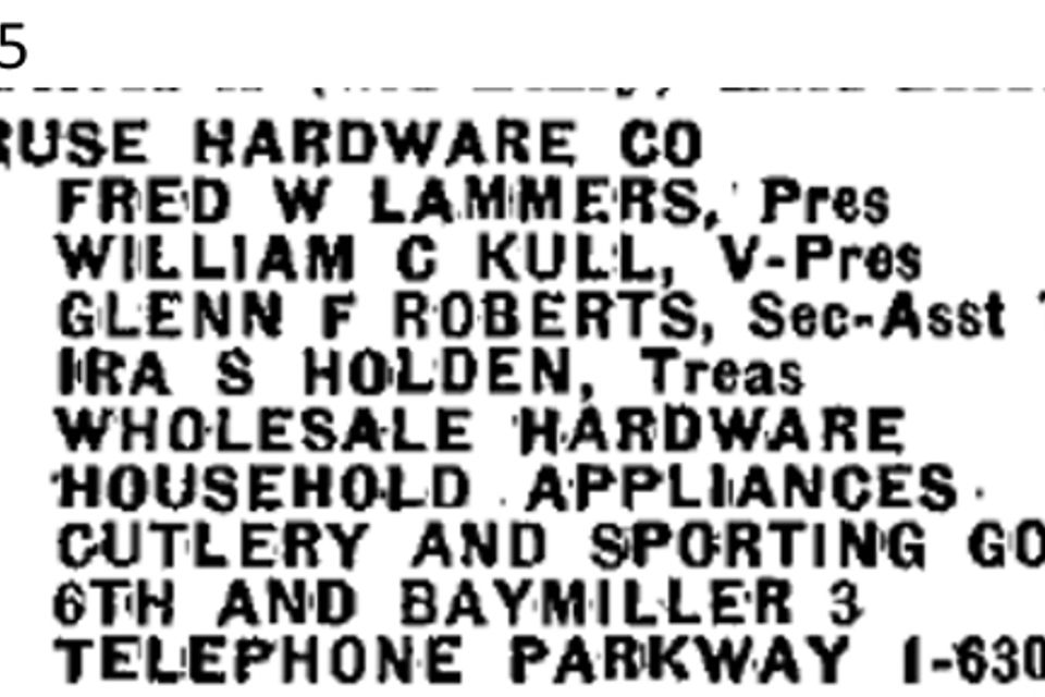 1955 newspaper   kruse hardware