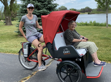 Cycling with seniors image