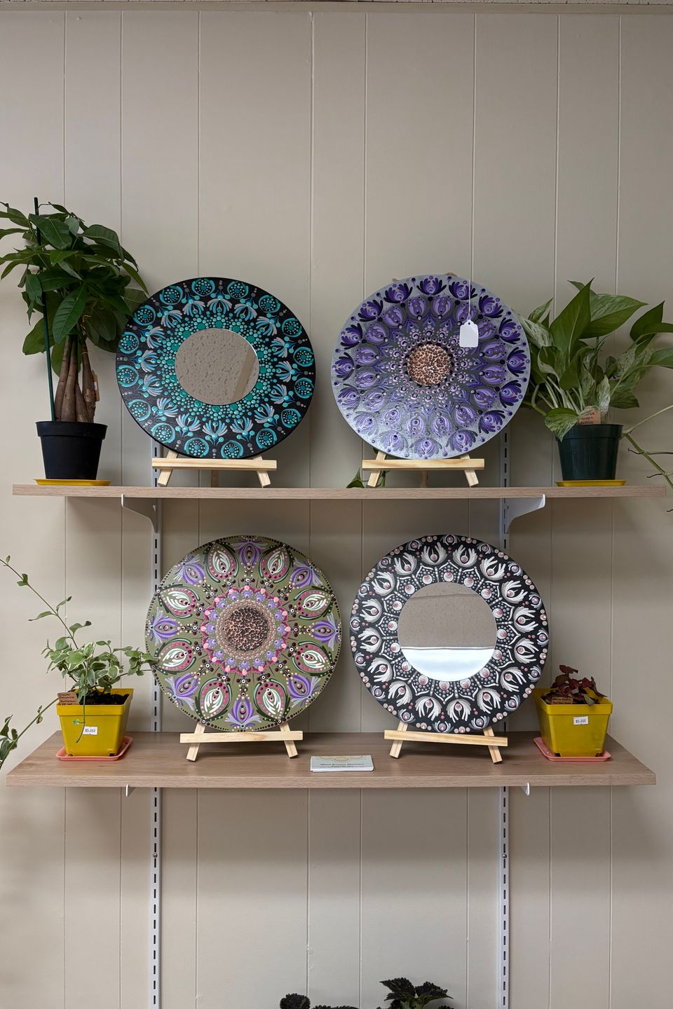 Mandala Mirror Art Pieces at Forest and Blossom