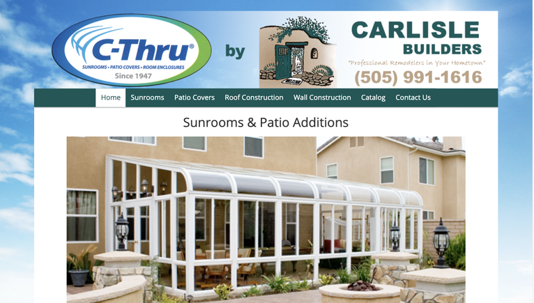 Abqsunrooms website