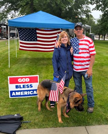 Mahoning Valley Republican Women's Club 2025 Flag Day Wave at Canfield Green