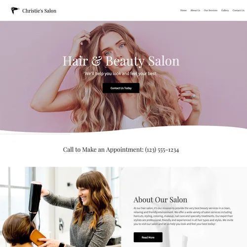 Best hair beauty salon website themes original