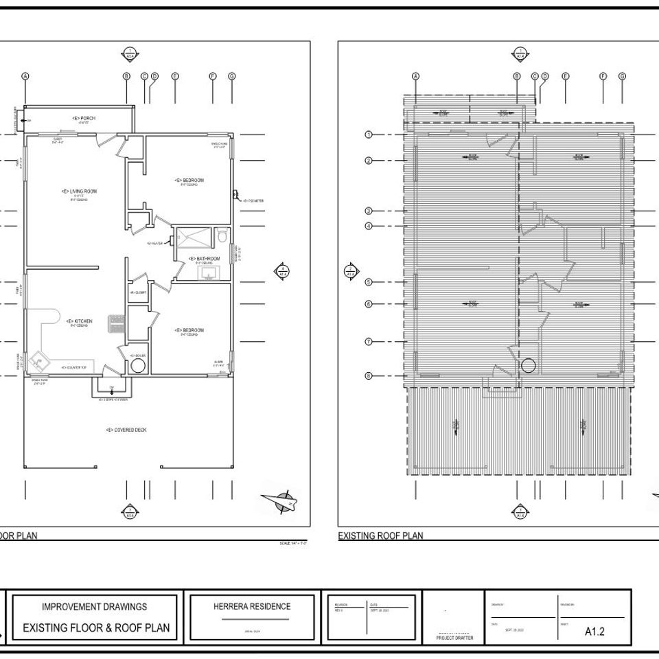 Herrera residence floor plan (existing)