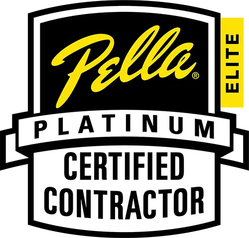 Pella windows logo platinum elite contractor
