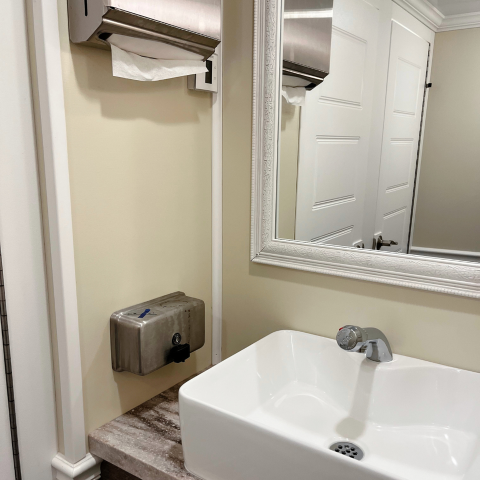 Restroom Trailer Interior