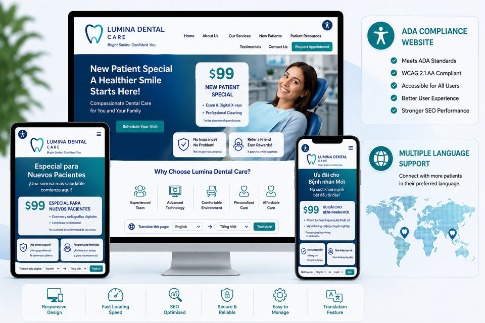 High converting dental websites