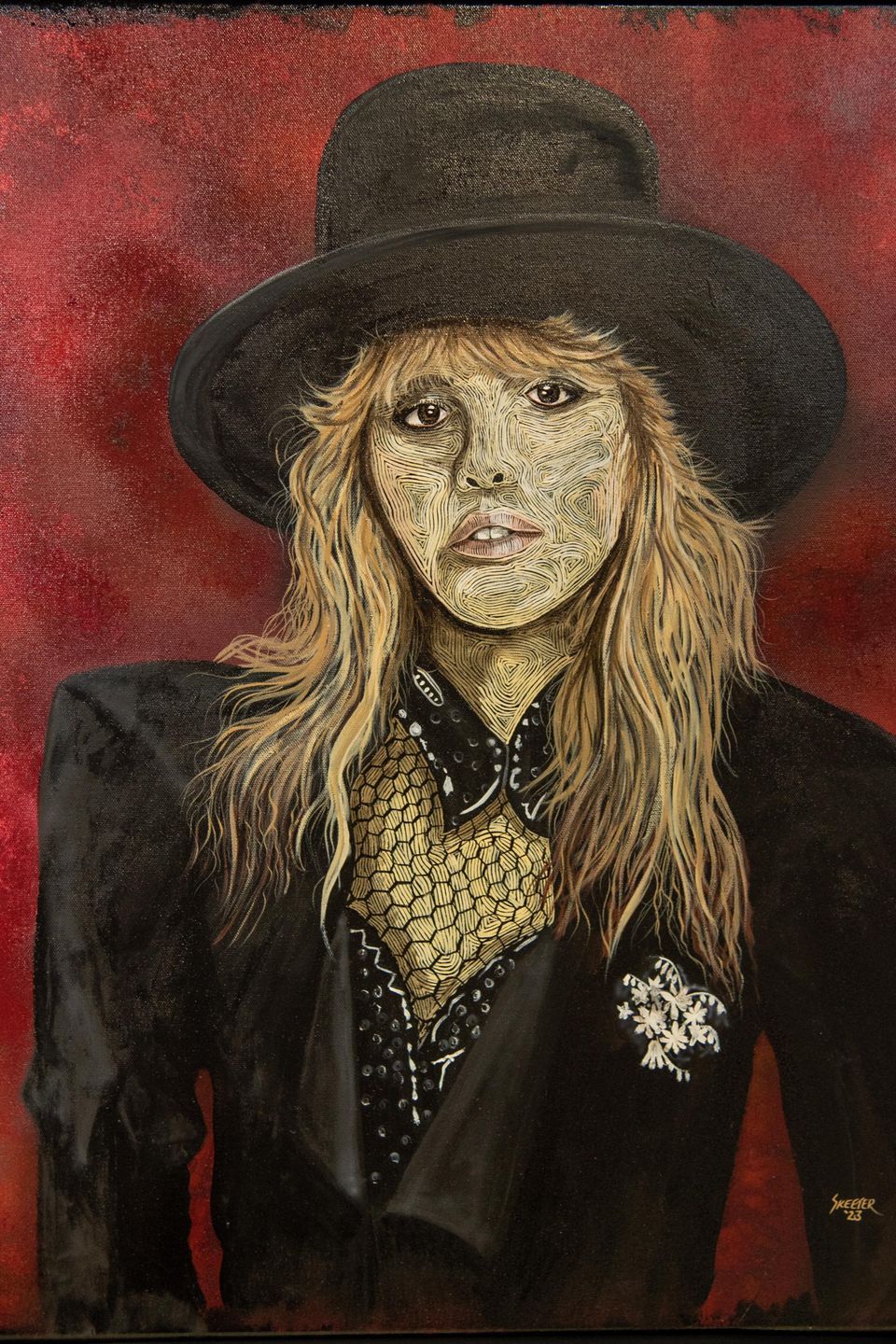Hand-painted portrait art collection by Skeeter's Grafix.