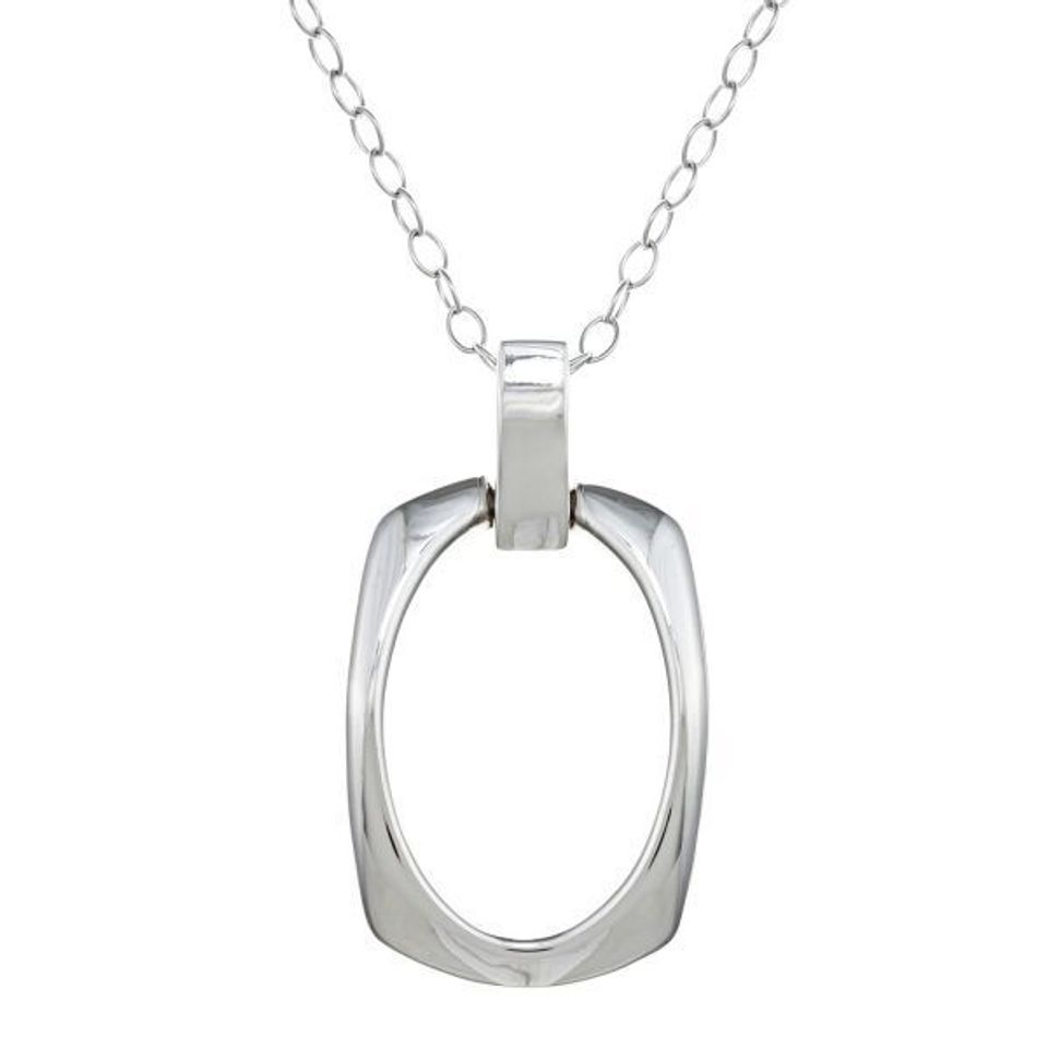 Elle jewelry sterling silver open oval necklace l15254304 1  1