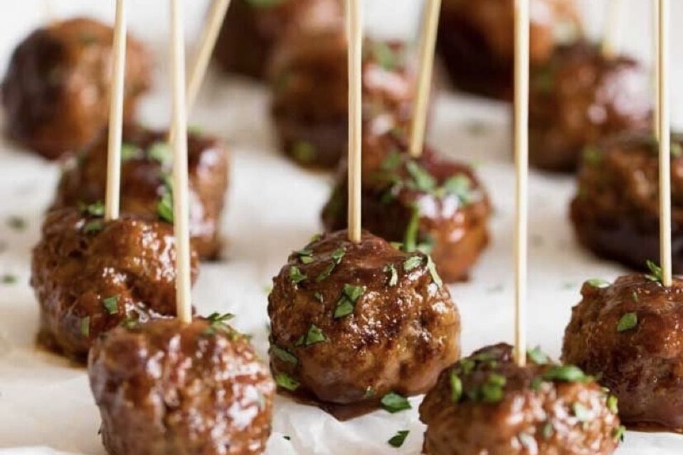 French onion meatballs