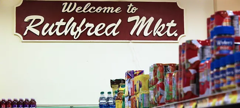 Sign picture inside of the store