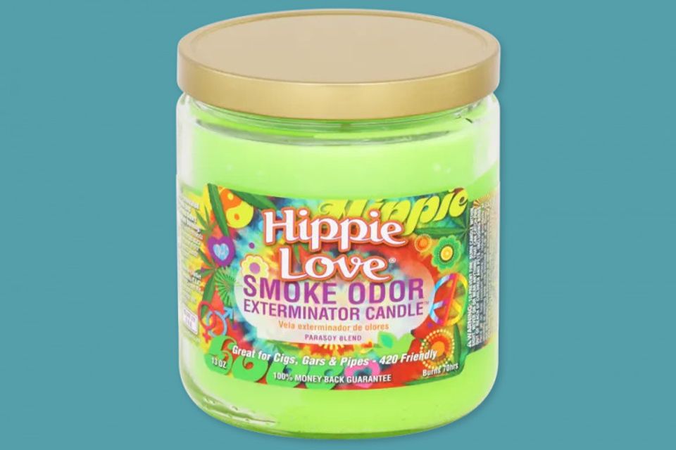 Smoke Odor Exterminator Candle Hippie Love